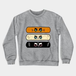 Cute cats patches Crewneck Sweatshirt